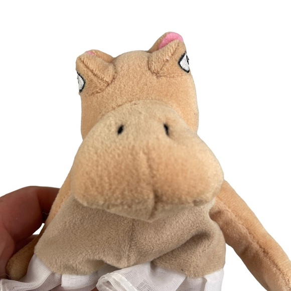 Vintage Deadstock Disney Store Exclusive Fantasia Hippo Bean Bag Plush Ballerina - Picture 10 of 12